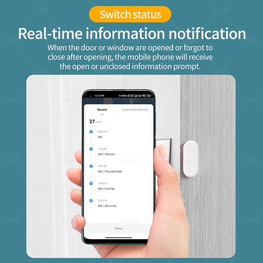 極簡居家美學｜ZigBee 智能門窗感應器 (光照感應/震動偵測/防盜聯動)