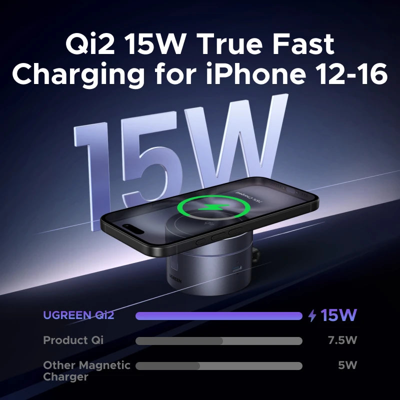 極簡桌搭美學｜Qi2 磁吸三合一折疊無線充電架 (支援 iPhone/Watch/AirPods)