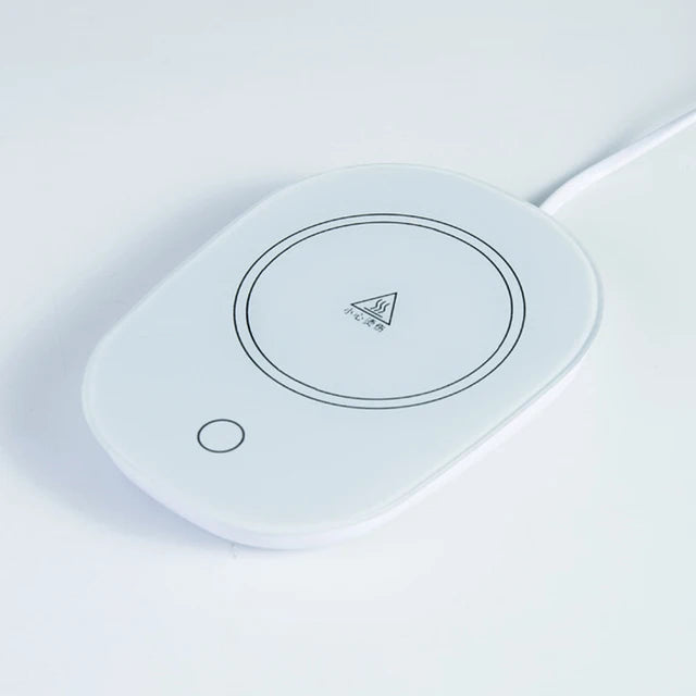 極簡桌搭美學｜55℃恆溫暖心杯墊 (USB供電，暖飲隨時享)