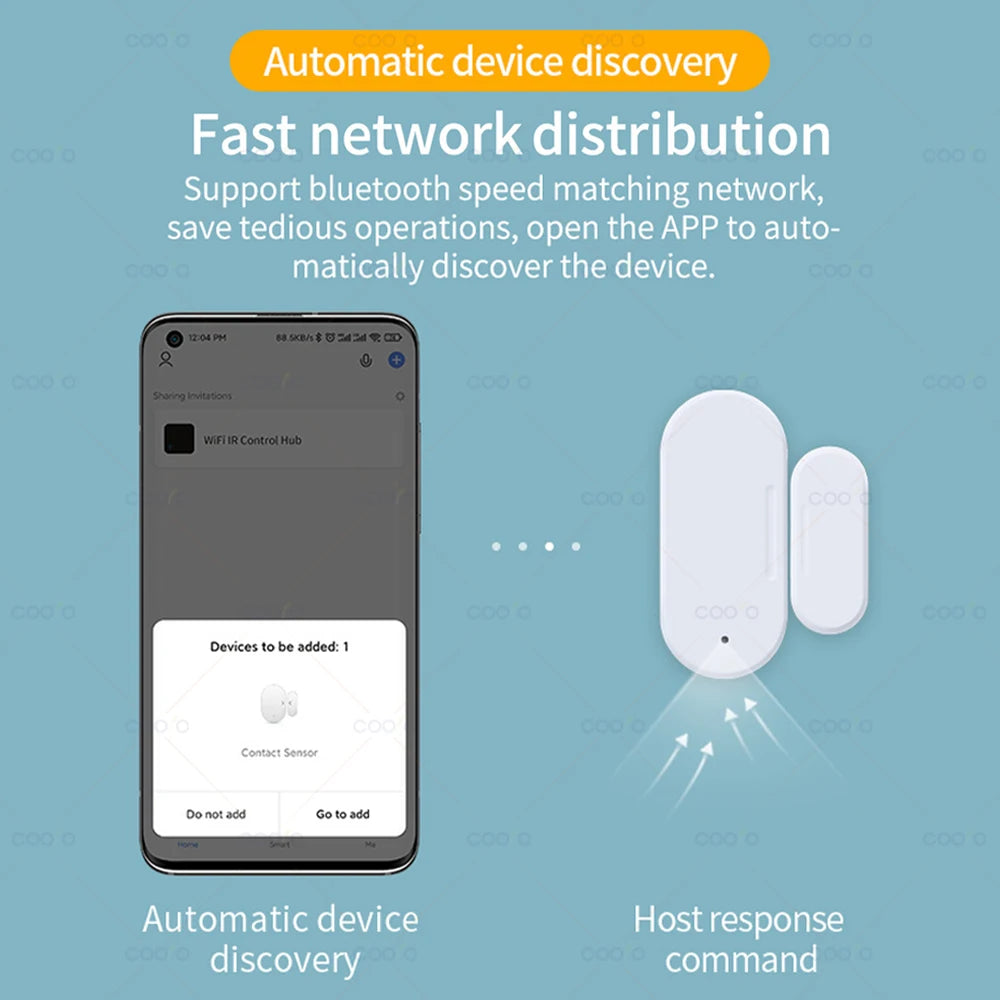 極簡居家美學｜ZigBee 智能門窗感應器 (光照感應/震動偵測/防盜聯動)